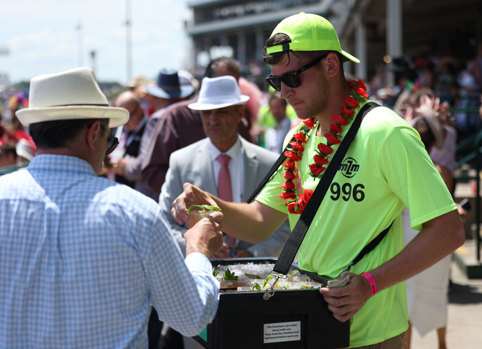 Vendor sells a mint julep at Churchill Downs.JPG